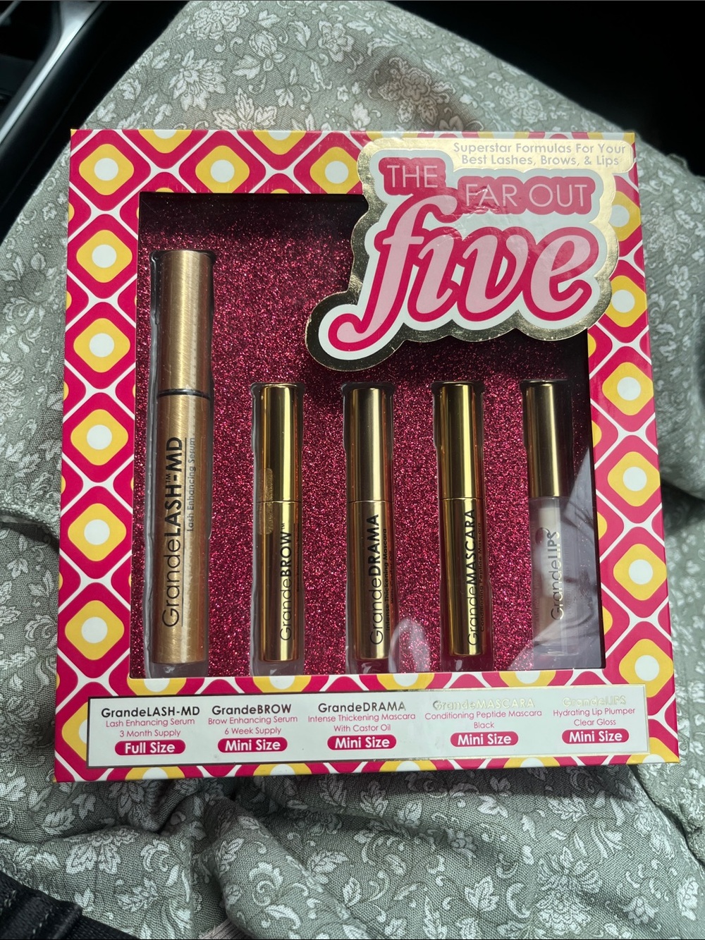 Grande Cosmetics The Far Out Five Brow & Lash Set — Gold